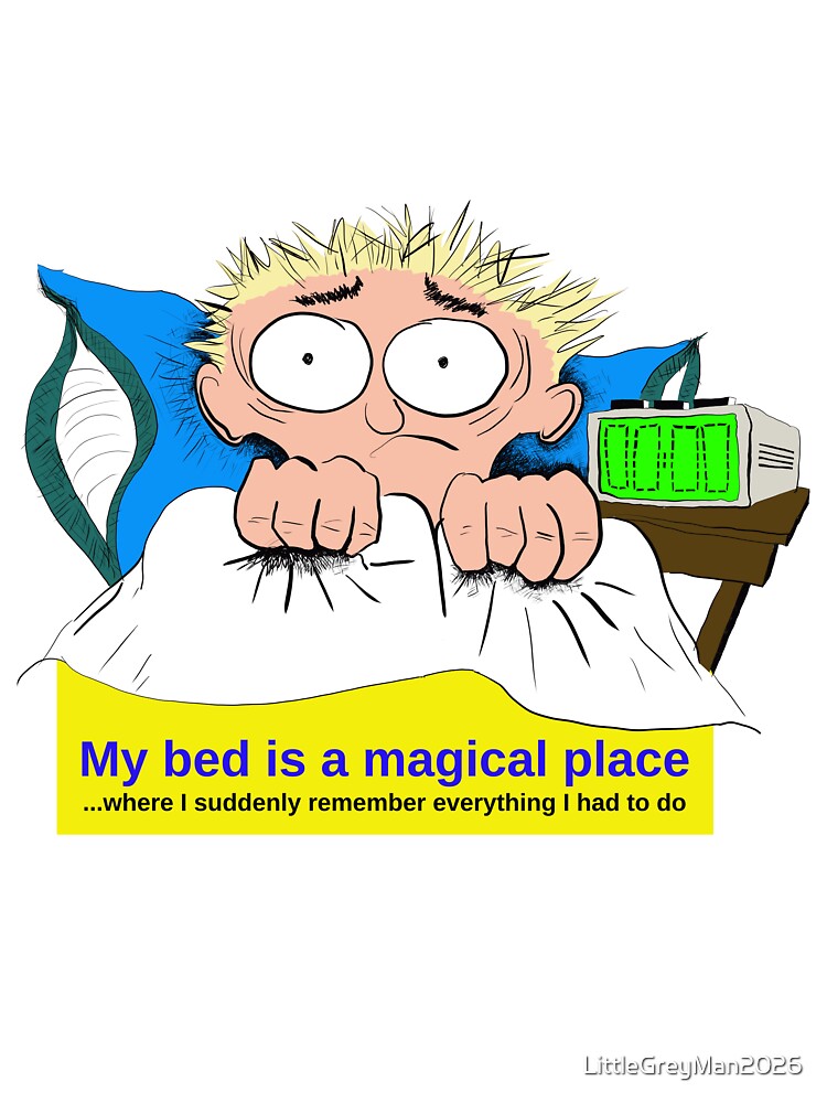 My bed is a magical place where I suddenly remember everything I had to do by LittleGreyMan2026