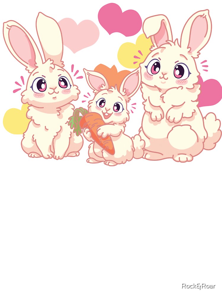 Bunny Family TShirt by Rock&Roar Creative by Rock&Roar