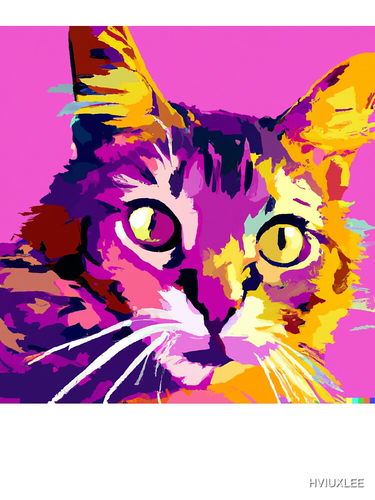 Cat In Pop Art by HVIUXLEE