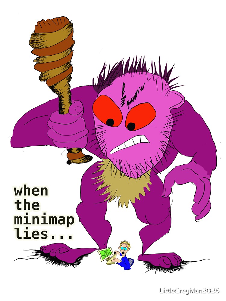 In a computer game, when the minimap lies... by LittleGreyMan2026