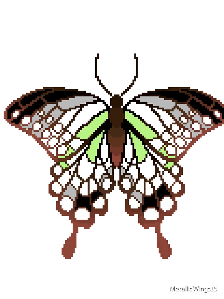 Agender Pride Butterfly by MetallicWings15
