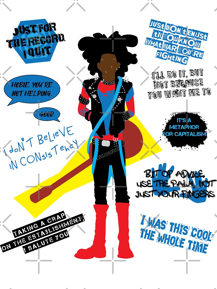 Spider-Punk Hobie Brown Quotes Minimalist by Kat-su