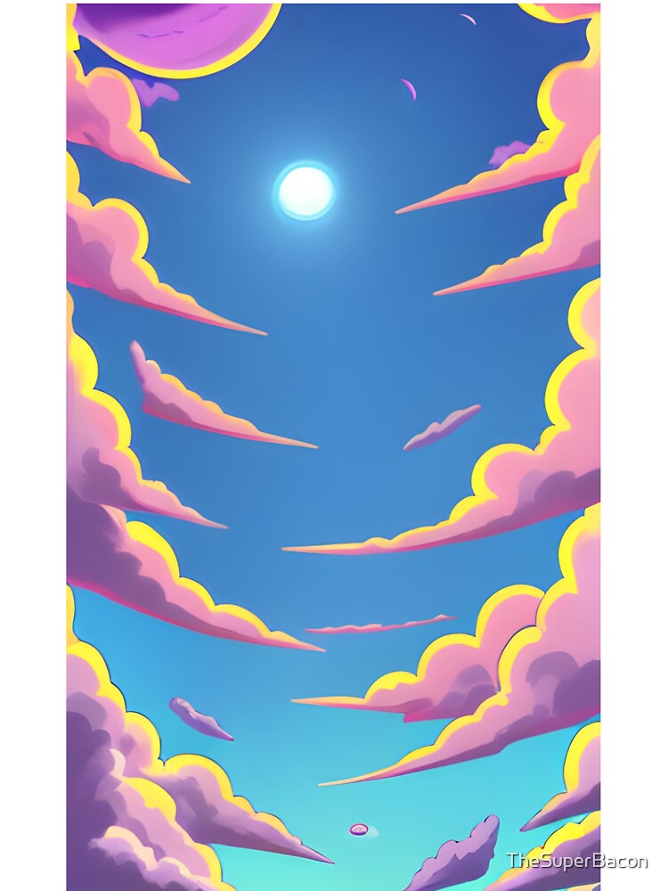 Anime Style Cotton Candy Sky by TheSuperBacon