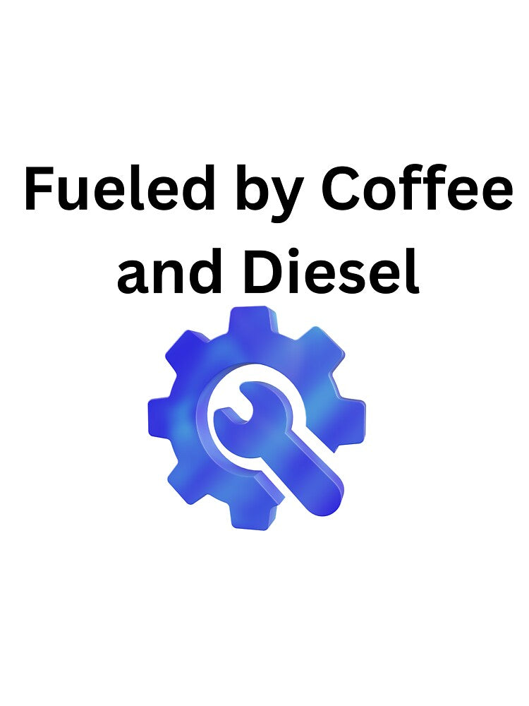 Fueled by Coffee and Diesel  T-shirt Funny Trucker Gift by Twins2Designs