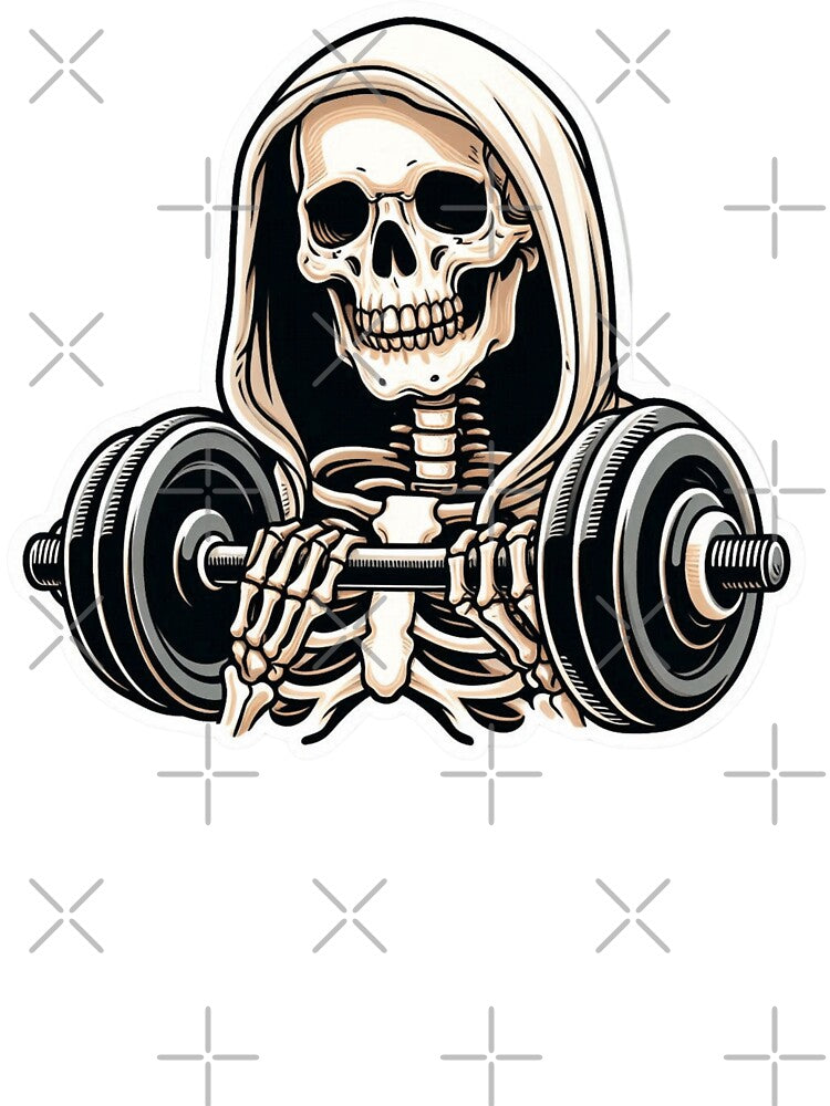 Skeleton Lifting Weights by raedattia