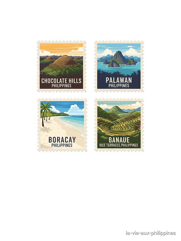 Philippines Travel Stamps Logo by la-vie-aux-philippines