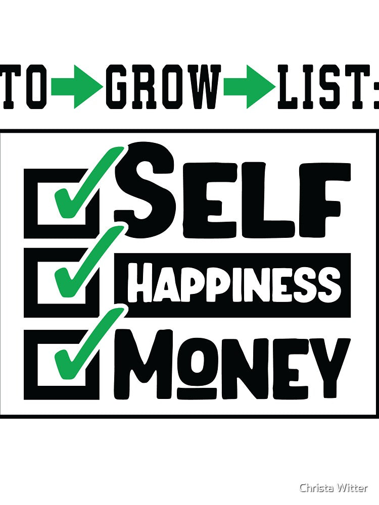 To Grow List: Self, Happiness & Money by Pawfee Pals