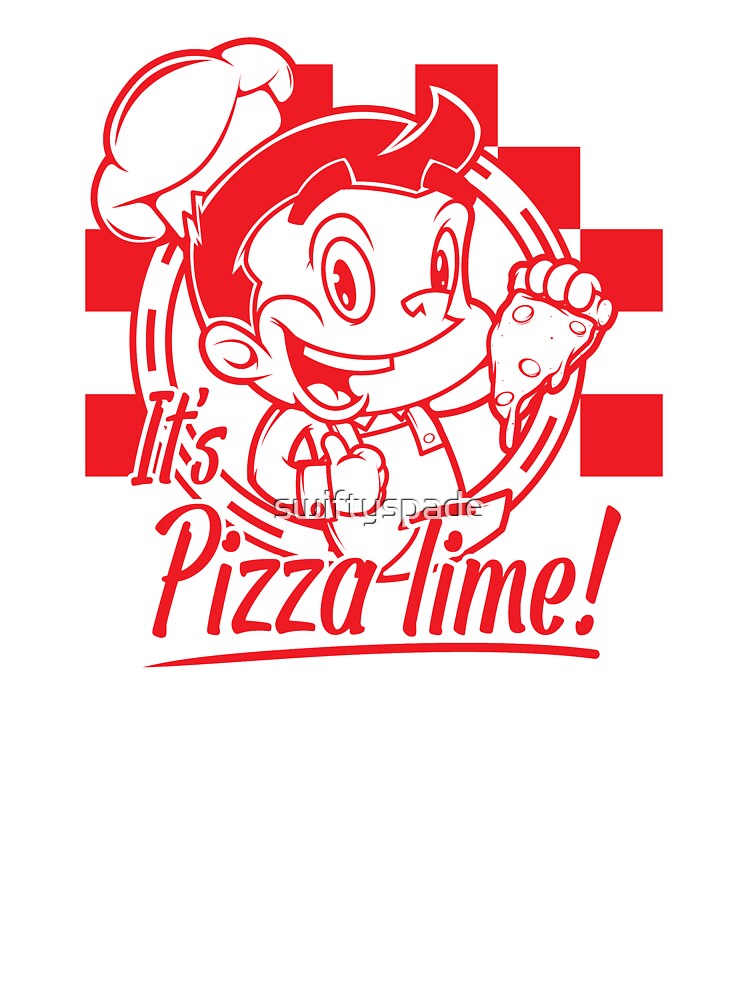 It's Pizza Time / Pizza Lover Graphic Design by swiftyspade