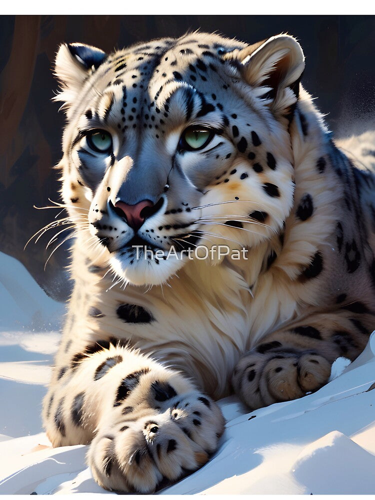 The Magnificent Snow Leopard by TheArtOfPat
