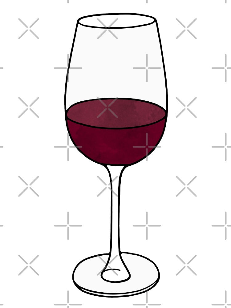 Wine Glass Watercolor by murialbezanson