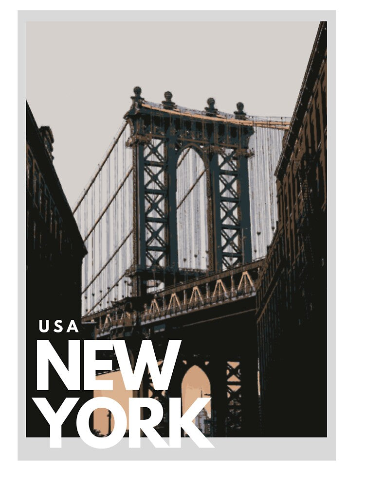 New York Manhattan Bridge - T-shirts, Hoodies and Sweatshirts by TripsandPrints