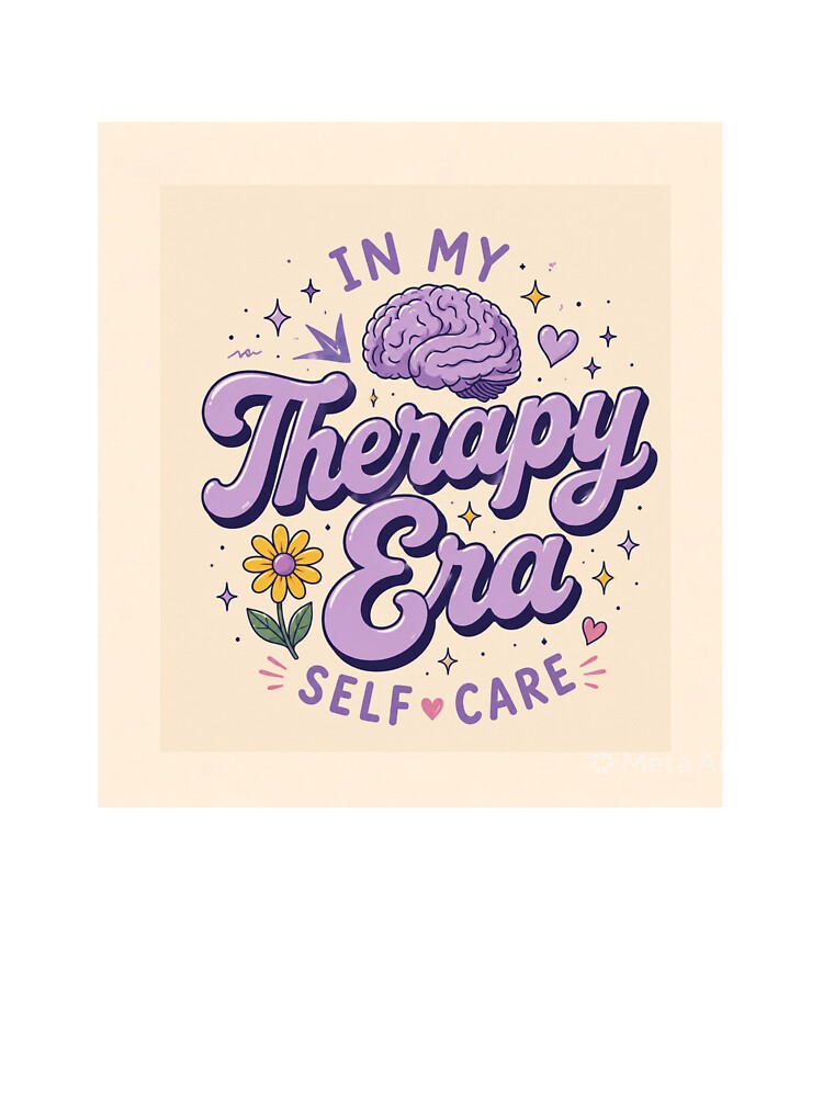 In My Therapy Era | Cute Mental Health & Self-Care Graphic Tee by CKADigital