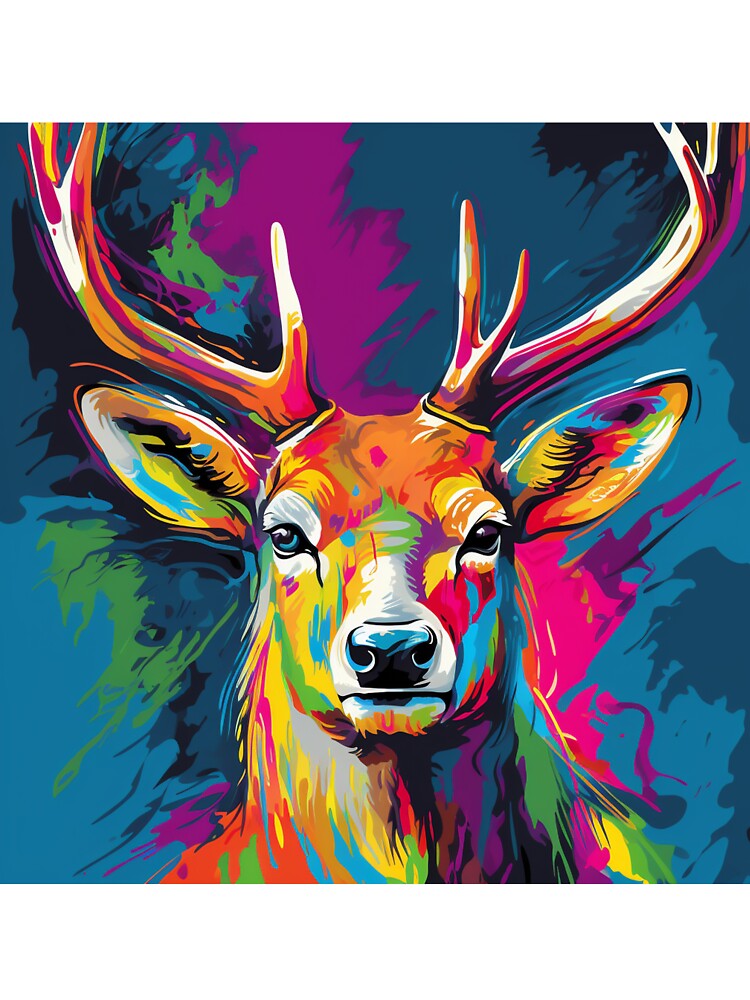 Stag Pop Art 2 by AstroRisq