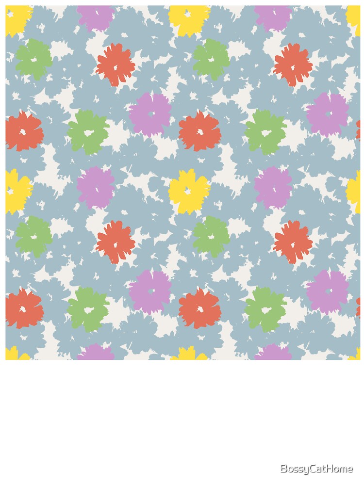 Cali Boho Scattered Floral Pattern by BossyCatHome