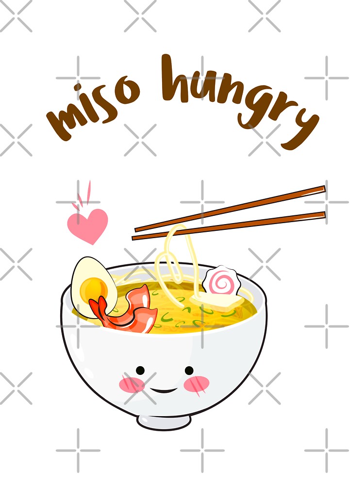 Kawaii food pun Miso Hungry by plzLOOK