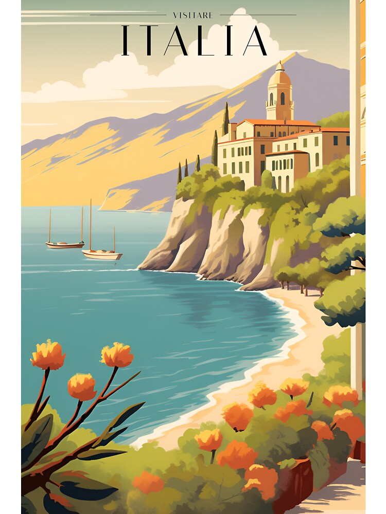 Retro Italy Travel Poster by deep-breath