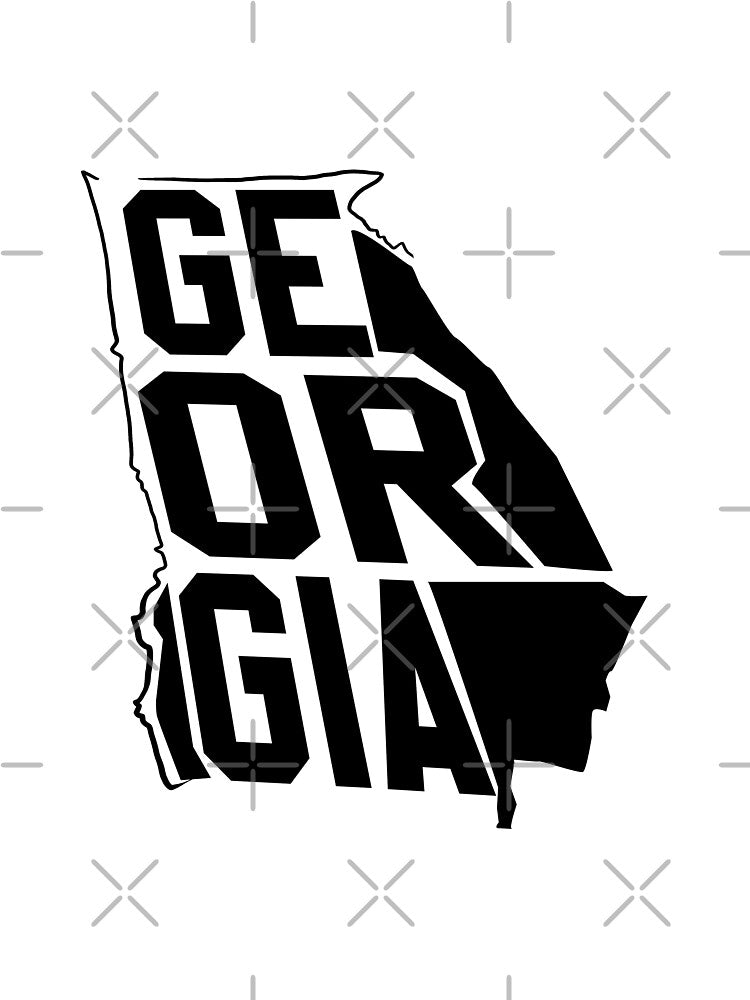 Custom State Map Graphic Design – Detailed & Stylish Maps_Georgia by RonJoshArts