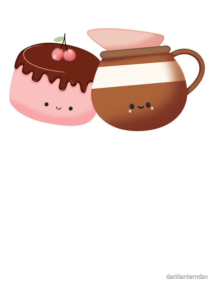 Kawaii Coffee and Cake by darklanterndsn