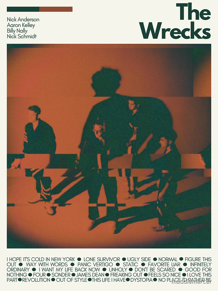 The Wrecks Mid Century Modern Poster Print by maddiemercer