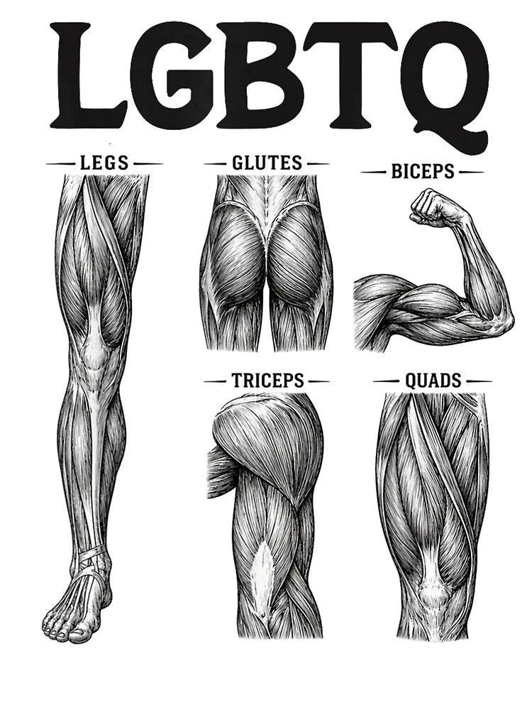 LGBTQ Legs Glutes Biceps Triceps Quads Gym Lover Workout by ZalcArtStore