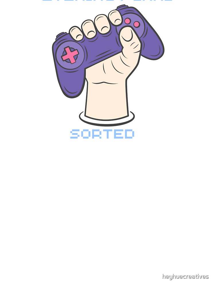 Evening Plans Sorted Funny Video Gaming Design by heyhuecreatives
