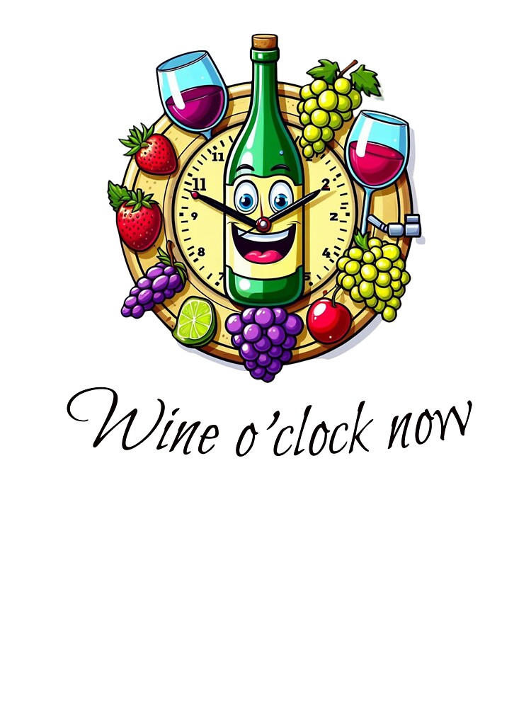 Wine O'Clock Now by HeadTurningArt