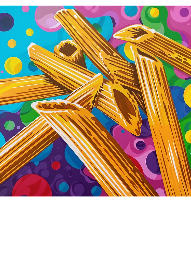 Penne Pasta Pop Art 3 by AstroRisq