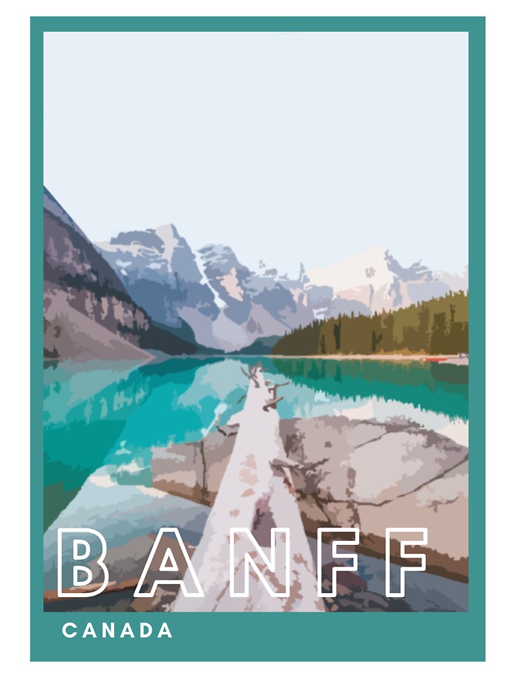 Banff National Park Lake - T-shirts, Hoodies and Sweatshirts by TripsandPrints