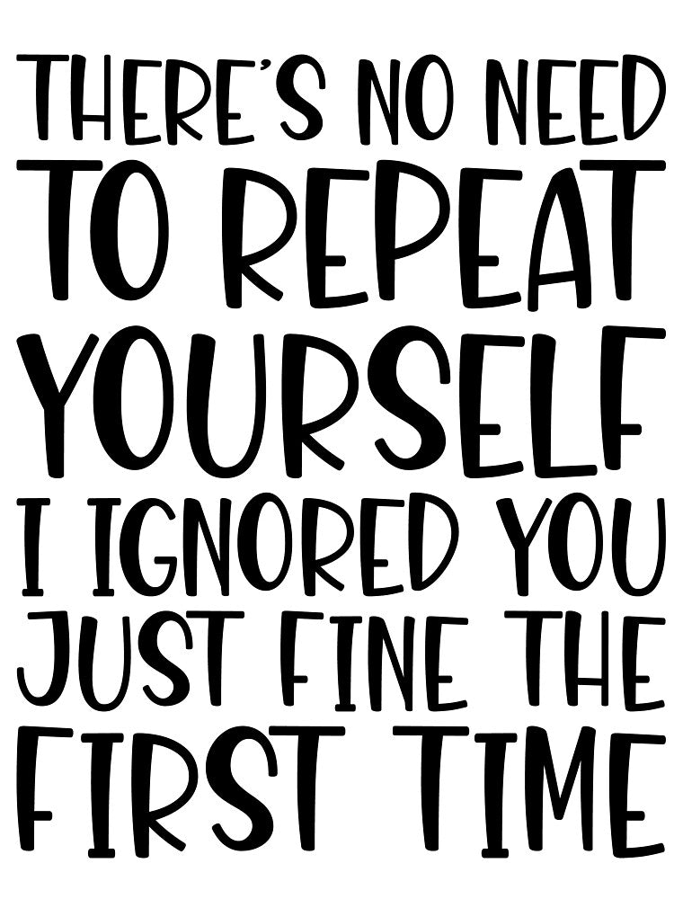 There's No Need To Repeat Yourself by kamrankhan