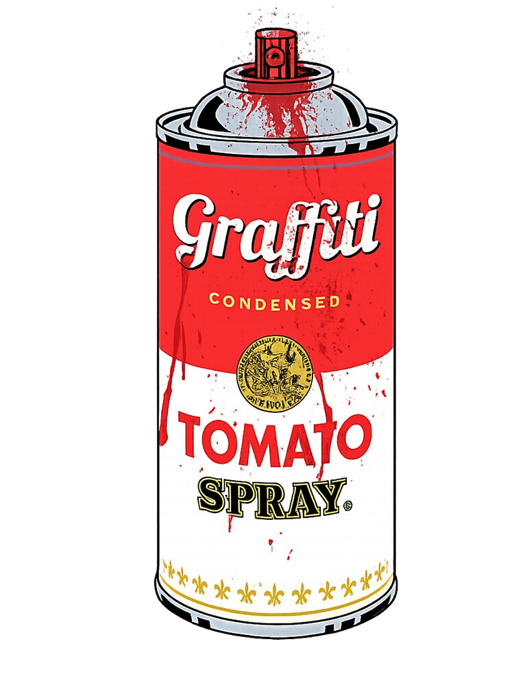 Graffiti Tomato Spray Pop Art Tribute by Da_ Crescente