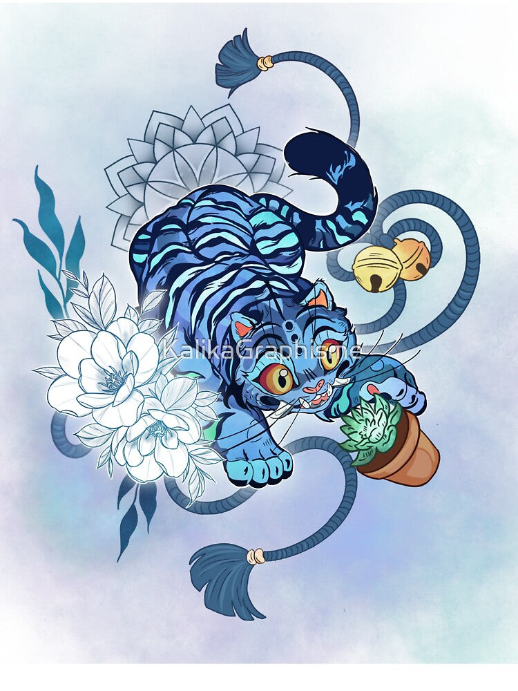 Blue tiger by KalikaGraphisme