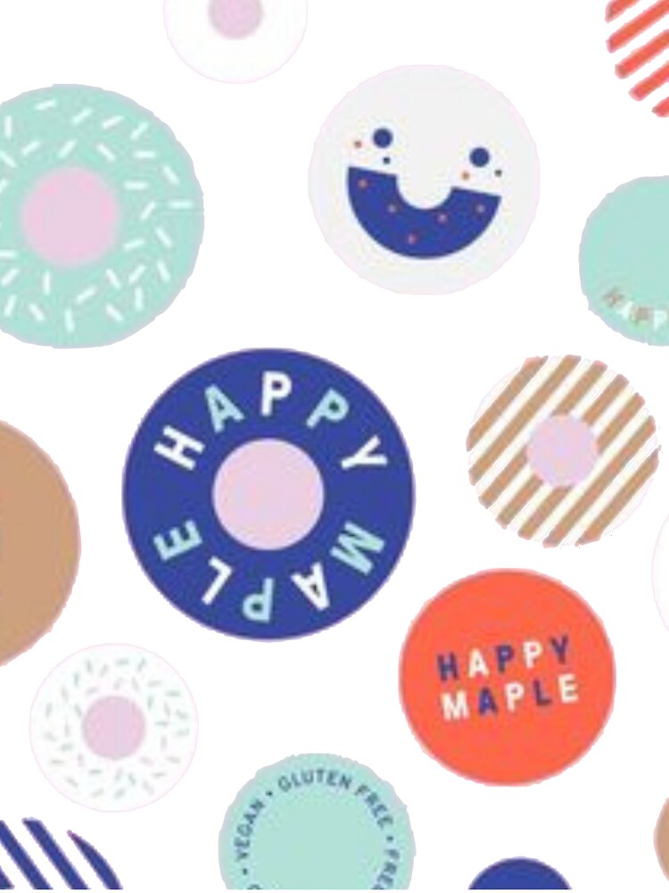 HAPPY MAPLE , HAPPINESS , STICKER , T-SHIRT, GIFT by BLB7