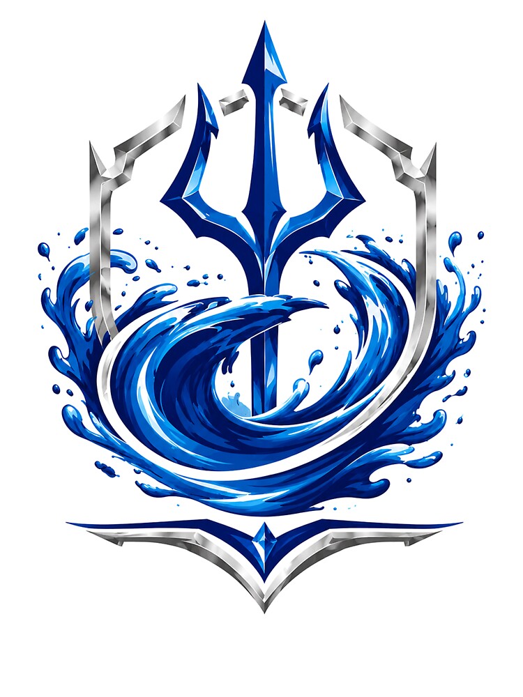 Trident of House Aqua by Inkmatic Studio