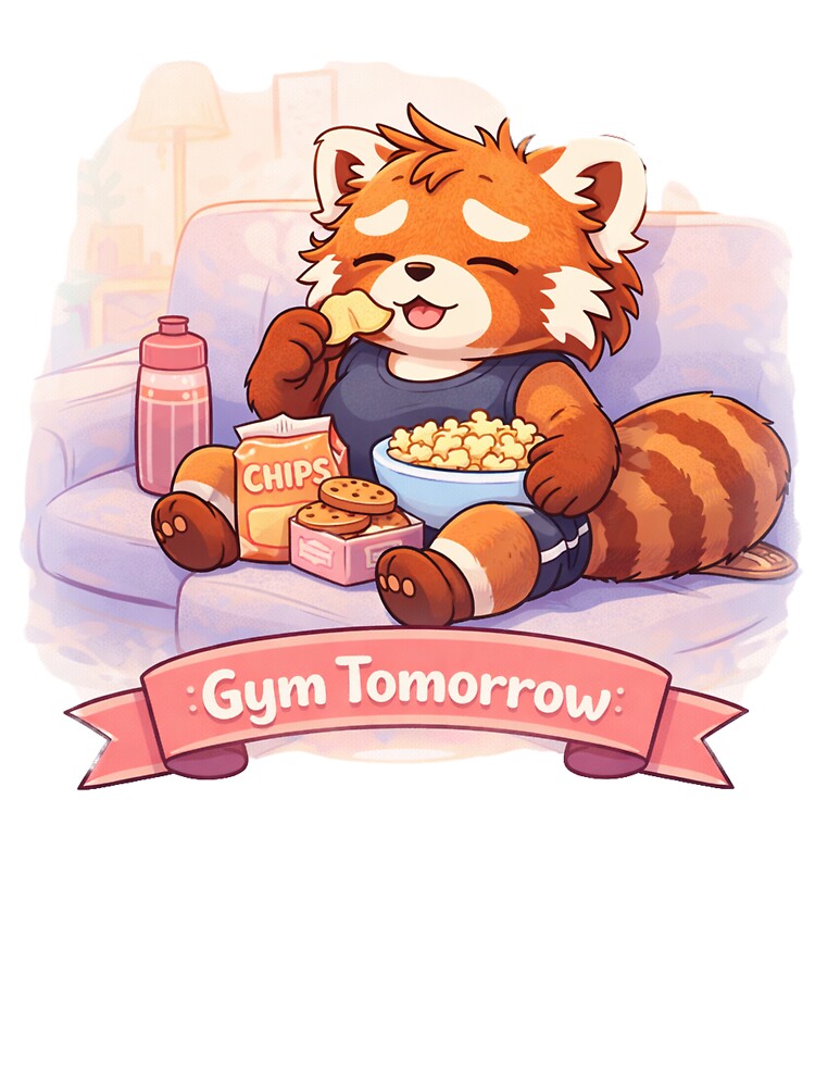 Gym Tomorrow – Lazy Panda by Creative and Humorous Arts