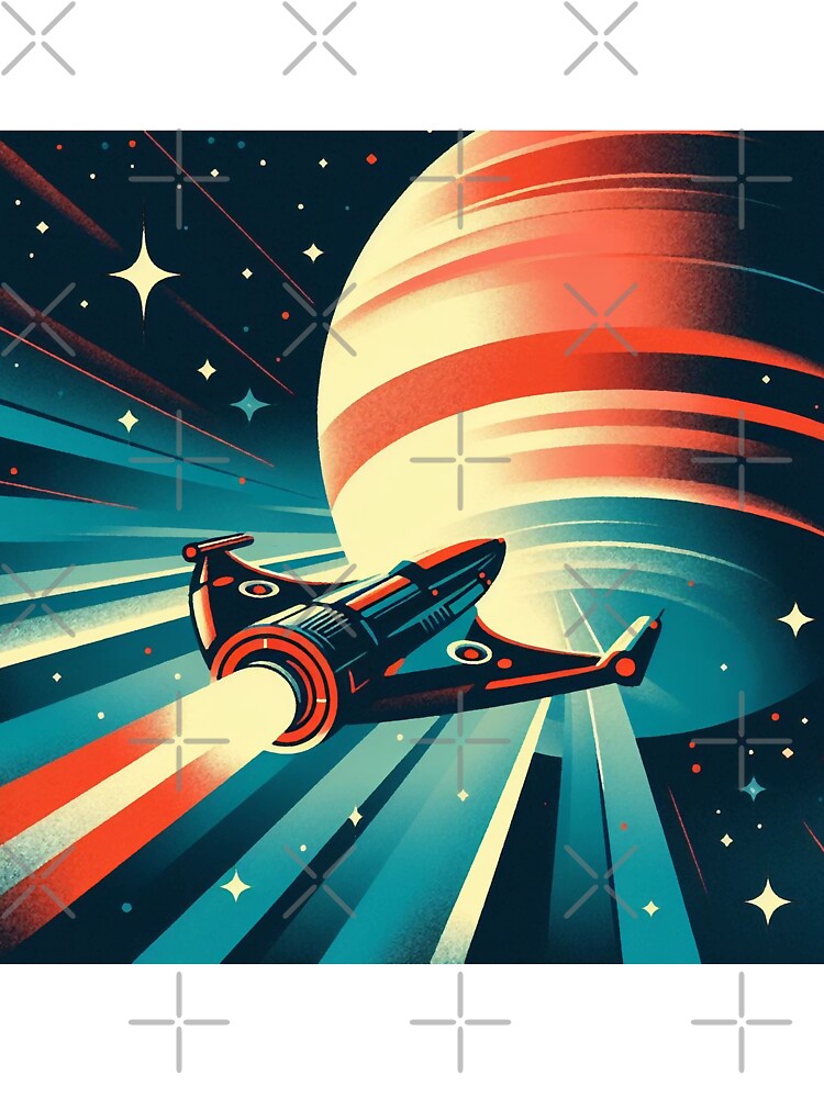 Retro science fiction Spaceship 1960s by RESToRAPTOR