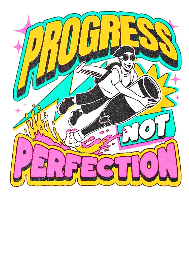 Progress, Not Perfection - Soft Unisex T-Shirt for Everyday Inspiration & Sustainable Style by CoolOutlooks