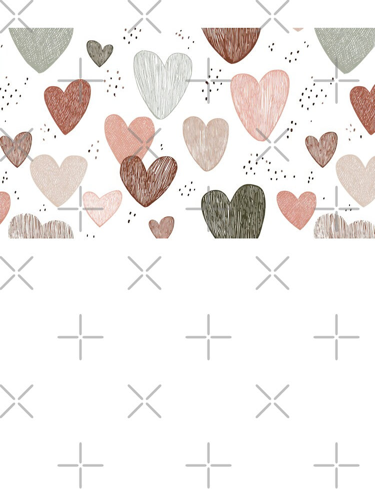 Colorful love shapes on white by anytka