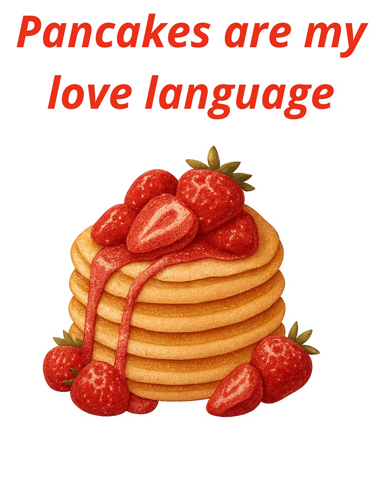 Pancakes Are My Love Language T-shirt Gifts by ZemVibe