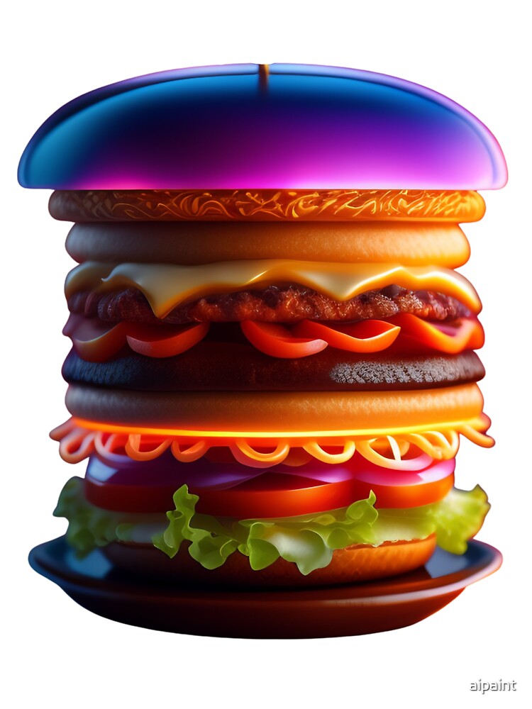 double ai burger by aipaint