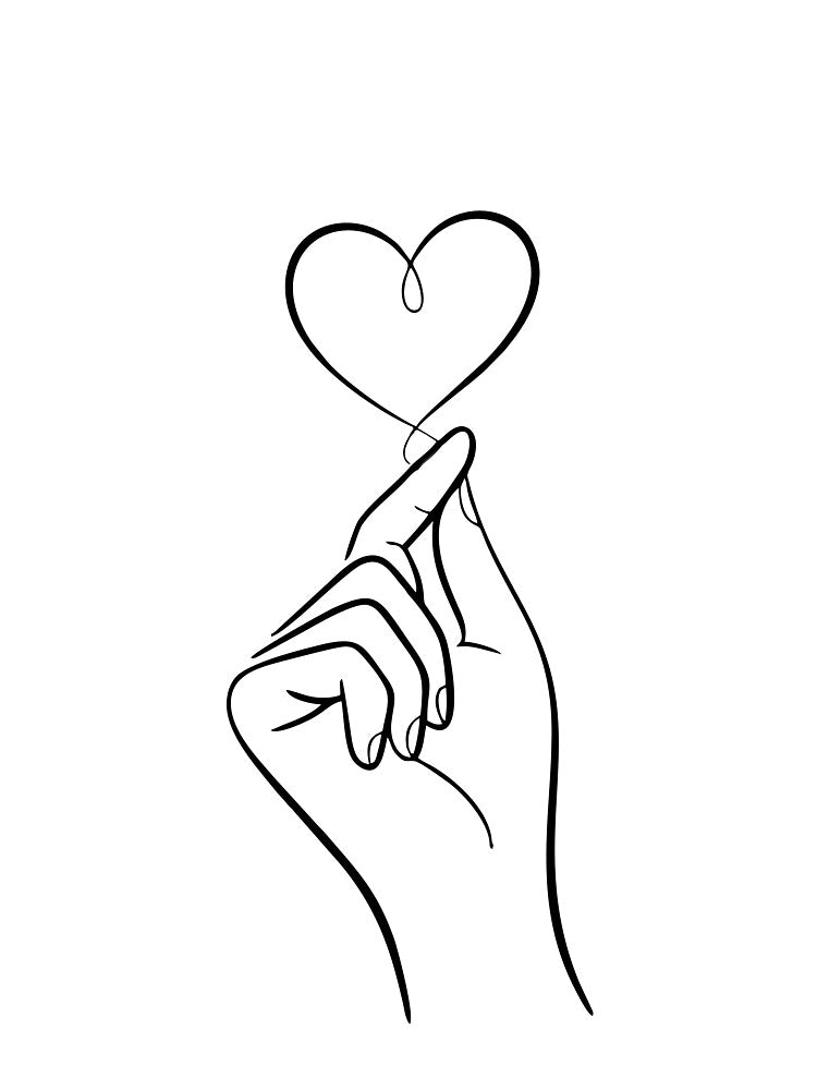 Creative hand line art by CreatorMan78