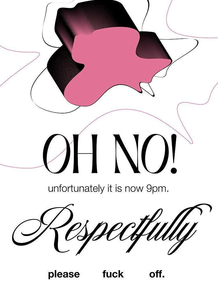 OH NO! (pink) | Cerulean Creative by Cerulean Creative