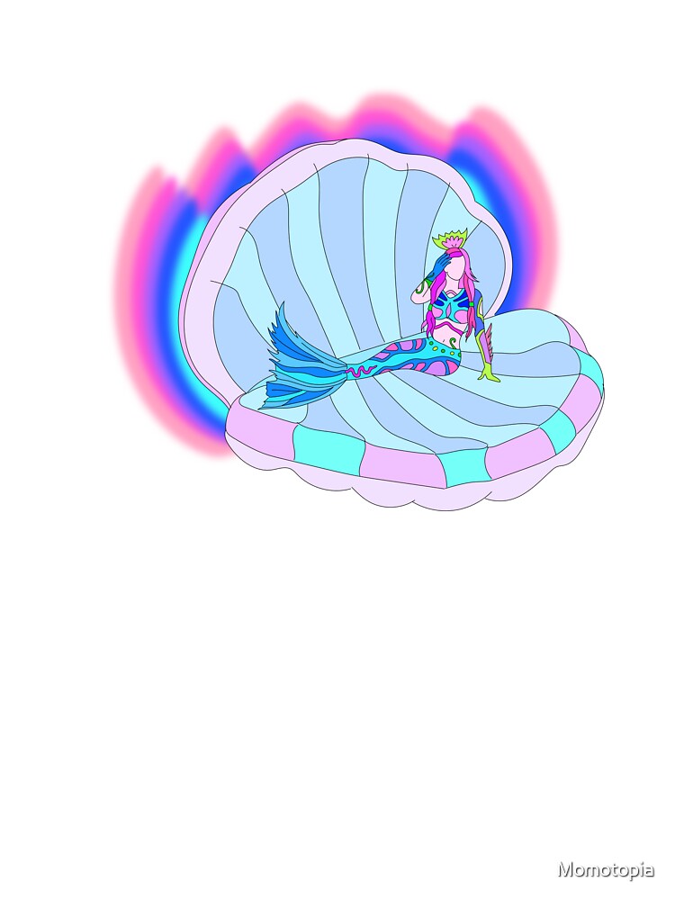 Faboulous rainbow mermaid magical superhero by Momotopia