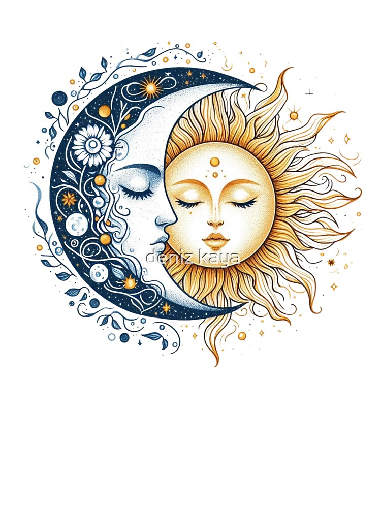 Celestial Love,Moon and Sun by deniz kaya