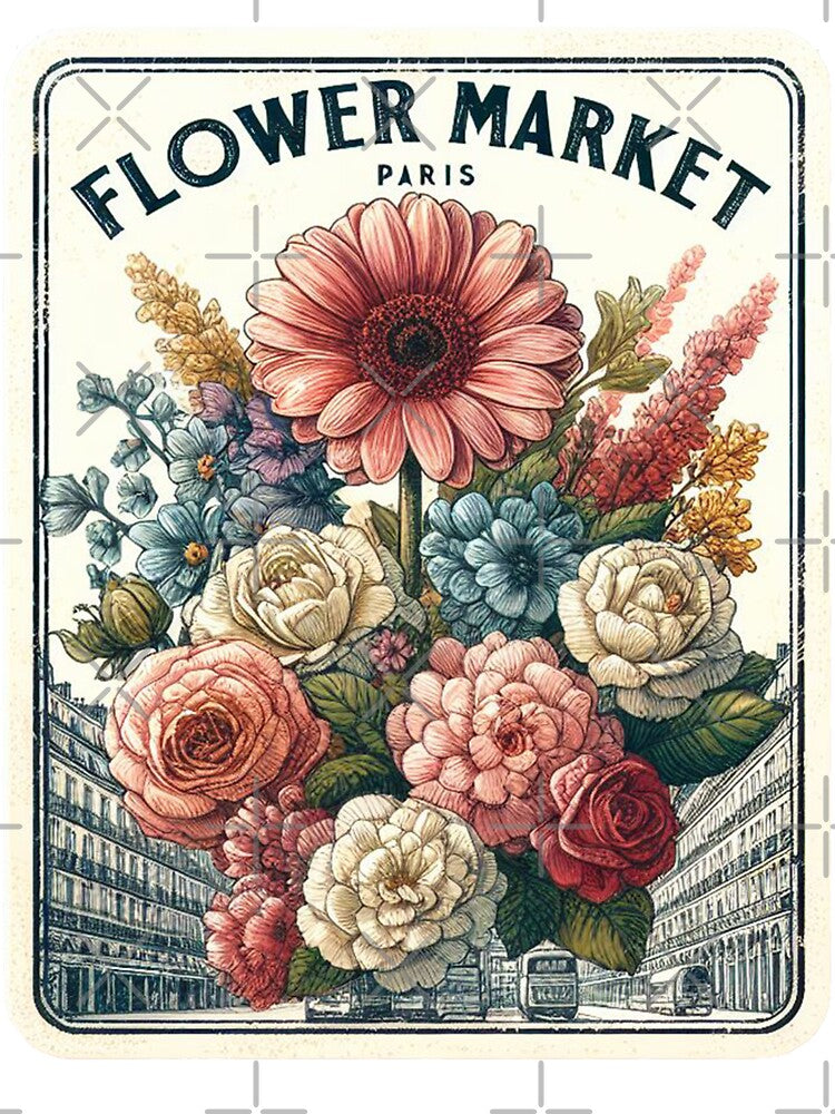 Flower Market Paris by vectcd