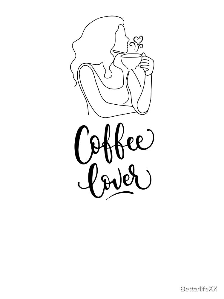 Girly print for coffee lovers by BetterlifeXX