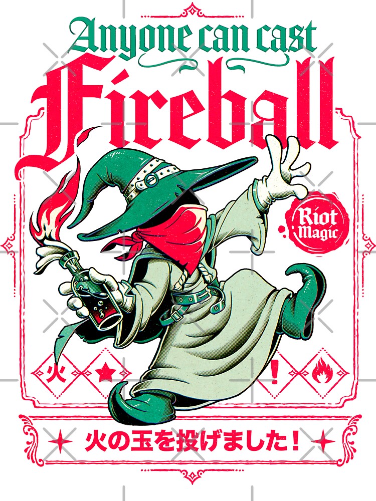 Anyone Can Cast Fireball! Molotov wizard by andremuller