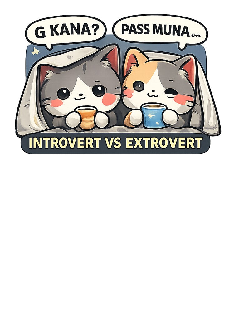 Introvert vs Extrovert Cute Cat Meme by nivlem09