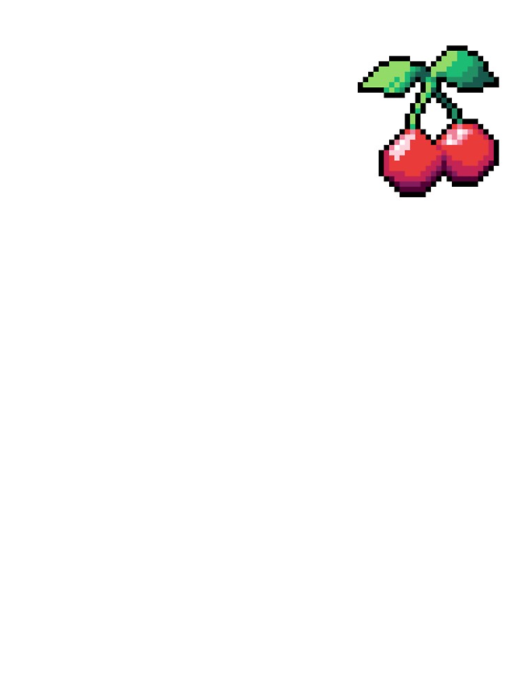 Pixel Cherry - pixel food art by LittleFoodShop