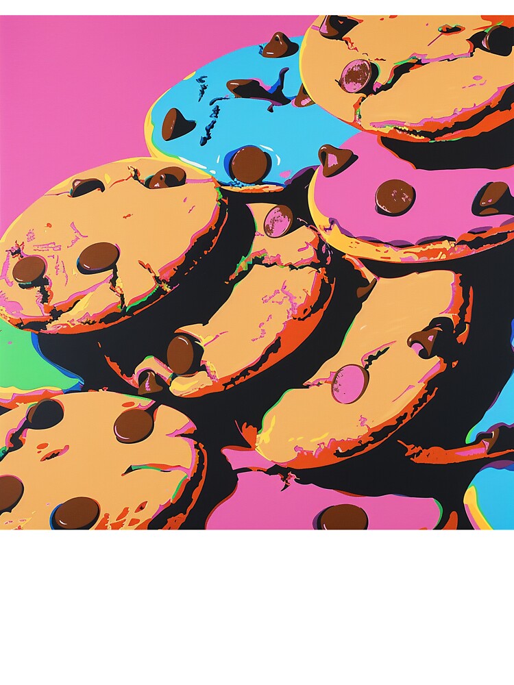 Chocolate Chip Cookies Pop Art 7 by AstroRisq