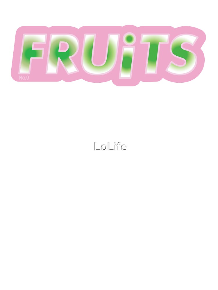 Fruits Tokyo Street Fashion Graphic Logo – Y2K Indie Sleaze Style by LoLife